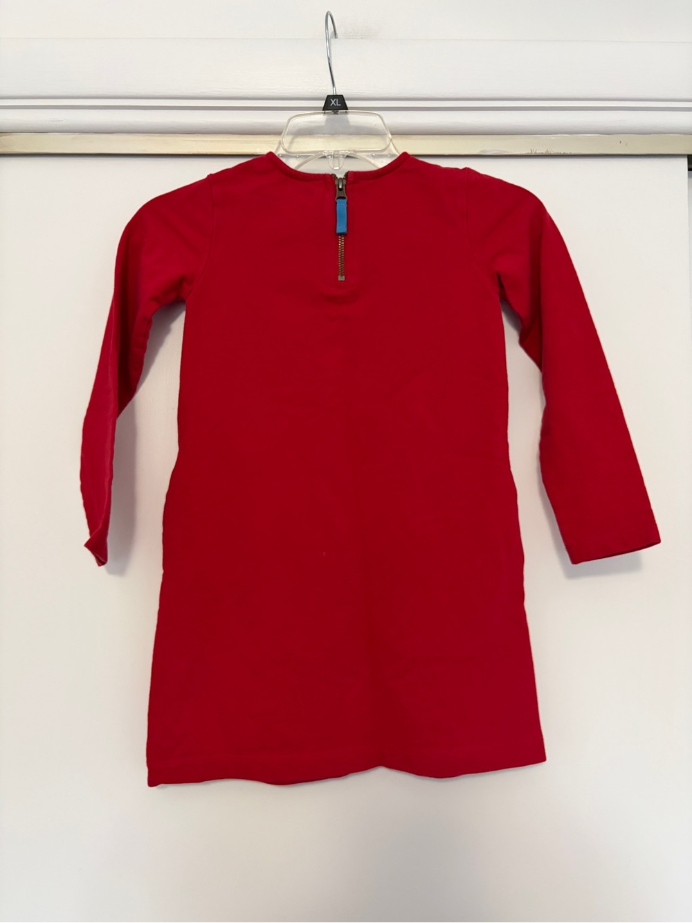Long-Sleeve Holiday Dress with Reindeer Graphic - Picture 2 of 5